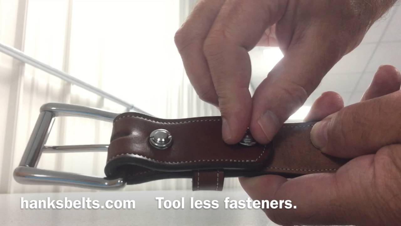 How to Remove Chicago Screws and Change The Buckle - Hanks Belts