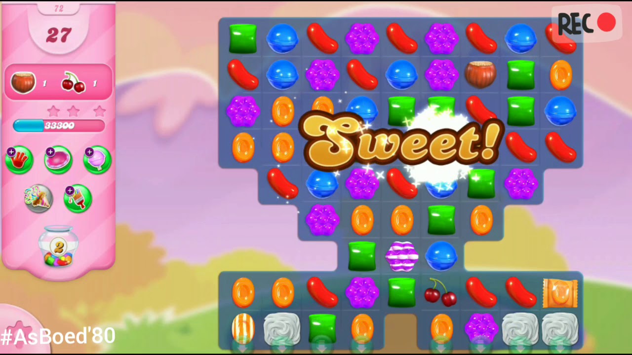 Candy Crush Saga Level 72 - YouTube