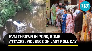 'EVM Thrown Into Pond; Bombs Hurled Amid Clashes': Violence Claims In Bengal On Last LS Voting Day
