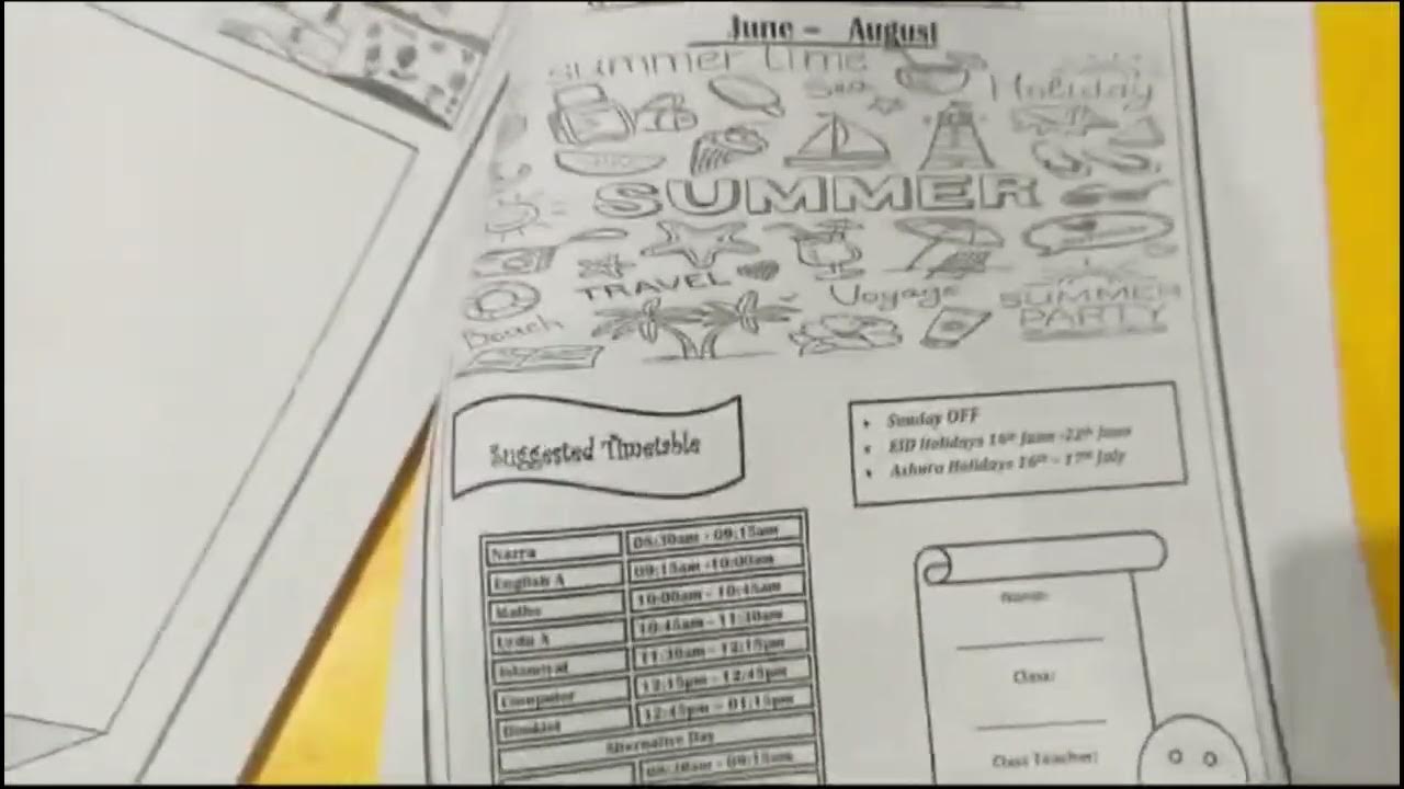 urdu-b-summer-vacation-task-solution-youtube