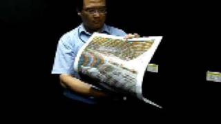 Flexpeaker demo, 紙喇叭 Flexible speaker,軟性喇叭, 軟性電子, Flexible electronics