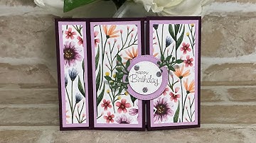 Book Binding Gate Fold Card with Locking Mechanism