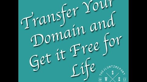 Time to move your Domain and get a free Domain for life