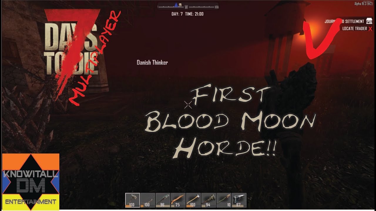 First Blood Moon Horde!! - 7 days to die Let's Play [05]