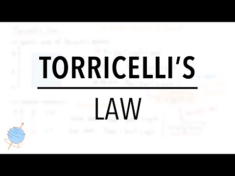 Torricelli&rsquo;s Law: How Quickly does a Fluid Leak? | Fluid Mechanics