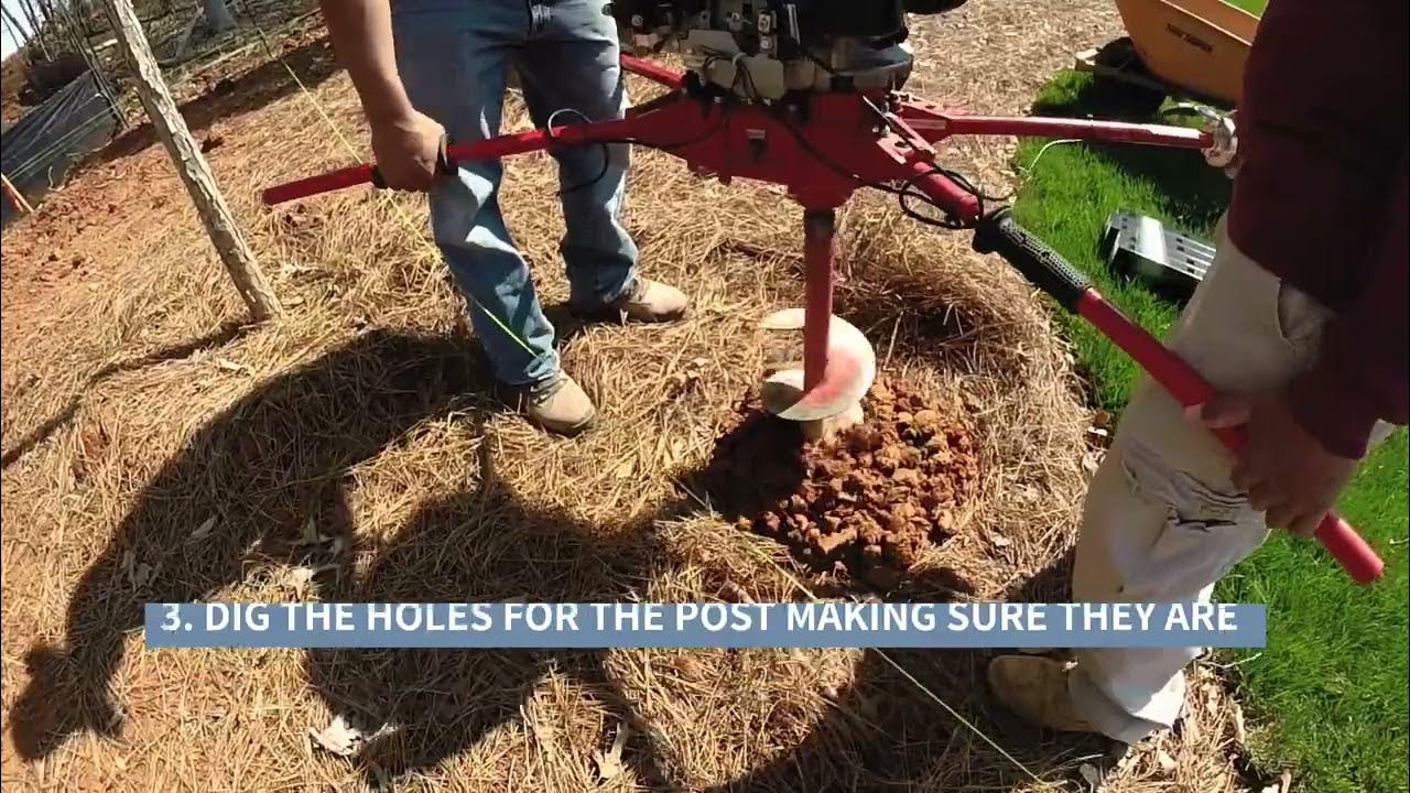 How to install Fence Posts YouTube