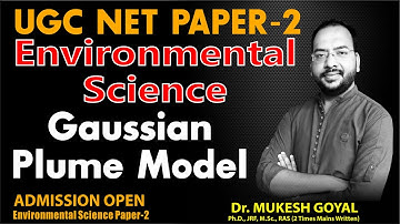 Gaussian Plume Model Environmental Science UGC NET Paper -2