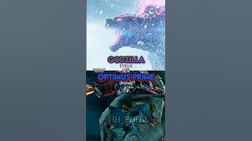 Godzilla vs Optimus Prime
