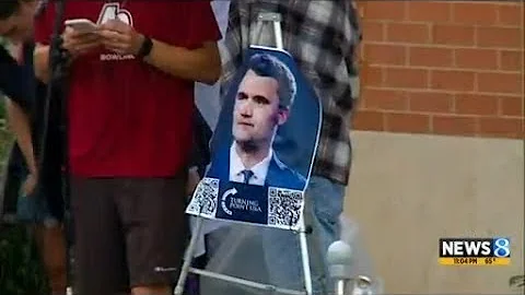 Grand Valley State University’s Turning Point USA chapter holds Charlie Kirk vigil