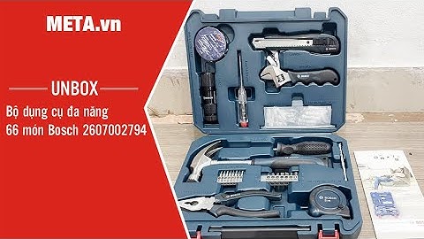 Unbox bộ dụng cụ đa năng 66 món Bosch 2607002794 | META.vn