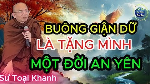 Buông Bỏ NGHIỆP NÓNG Giận Để Tĩnh Tâm Bình An | Sư Toại Khanh.