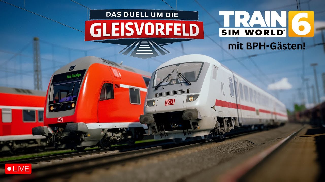 LIVE: TRAIN SIM WORLD 6 - Das Duell um die Gleisvorfeld! Wir fahren in TSW gegeneinander!