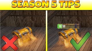 5 Simple Tips To Play Better In Fortnite Season 5