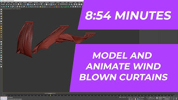3D Max Modeling + Animating Wind Blown Curtains with Cloth Modifier - Full Tutorial #curtains