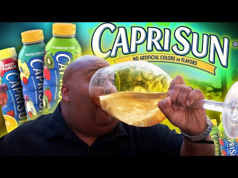 I Mixed EVERY Capri Sun Flavor & Chugged It Out Of a Giant Glass!
