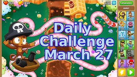 Bloons TD 6 Daily Challenge | Candy Mountain! | Medium Standard | No MK | March 27