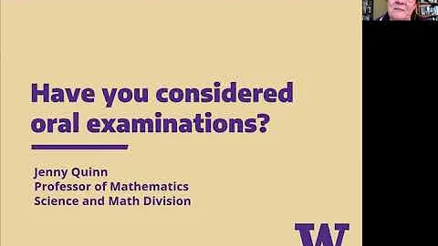 Dr. Jennifer Quinn: Oral Exams