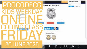 ProCodeCG Kids Weekday Coding Class - Friday - 20 June 2025