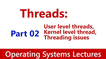 Operating System #34 Threads: User level & Kernel level thread, Threading issues