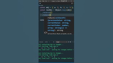 Reverse Object | JavaScript Cardio | #shorts