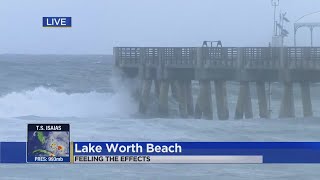 Lake Worth Beach Feeling The Early Effects Of Tropical Storm Isaias