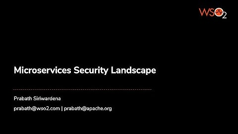 Microservices Security Landscape