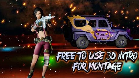 PUBG 3D INTRO | FREE TO USE 3D INTRO FOR MONTAGE | BLENDER 🔥