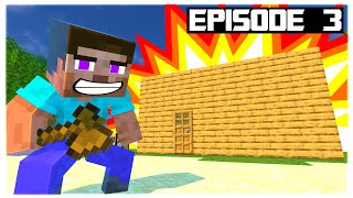 BUILDING A HOUSE! - Steve Life Adventure Story Episode 3 - Minecraft Animation Movie