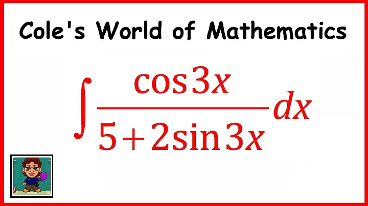 Integral of cos 3x/(5 + 2sin 3x) ❖ Calculus 1 ❖ Trig Integrals