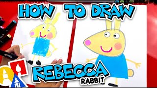 how to draw rebecca rabbit from peppa pig