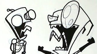 Ink2o Day 15 -Invader Zim