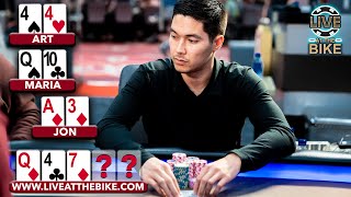 When the PERFECT Turn Card Hits! ♠ High Stakes Highlights from Live at the Bike!