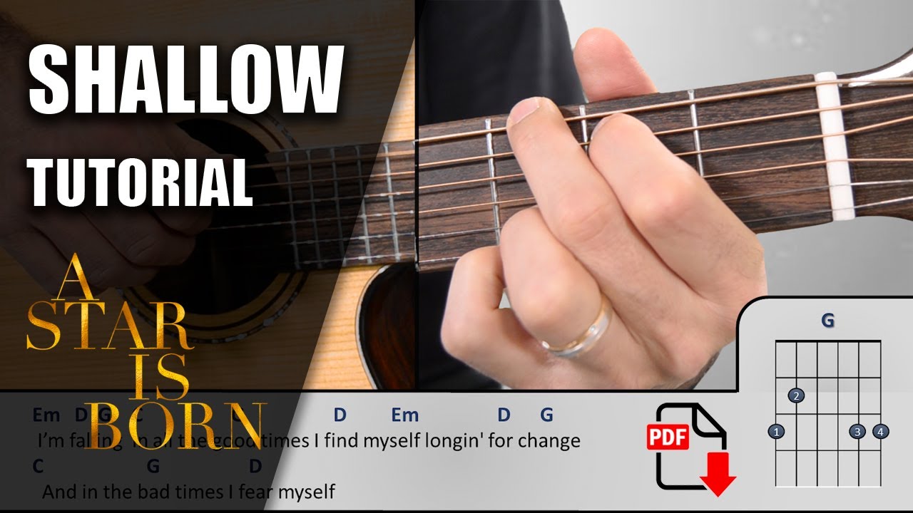 Shallow | Lady Gaga (B.S.O. Ha nacido una Estrella) | PDF GRATIS + TUTORIAL  + COVER | - YouTube