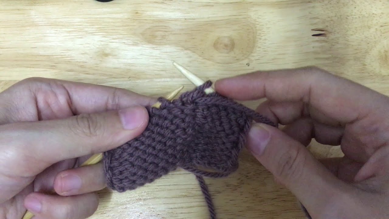 Mũi giảm P2tog tbl ( Purl 2 together through Back Loops)