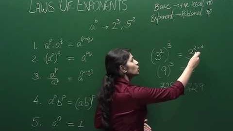 9M01 - Number Systems - Laws of Exponents
