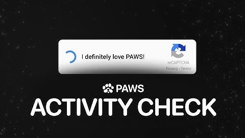 Paws Airdrop🐾: Activity and Eligibility check ✅