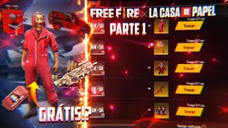 TUDO DO NOVO MEGA EVENTO DE LA CASA DE PAPEL PARTE 1! NOVA ROUPA DE GRAÇA!?, SKINS E MUITO MAIS!