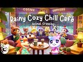 Rainy Cozy Chill Café ☕ Perfect Lo-fi Jazzhop 🎧 New Horizons BGM & Soothing Rain sounds ambience☔