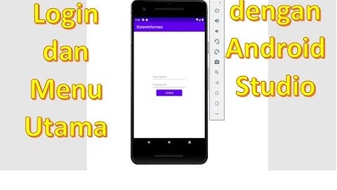 Login dan Menu Utama dengan android studio