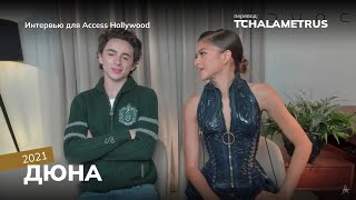 Интервью Тимоти Шаламе и Зендеи для Access Hollywood, 2021