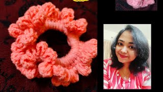 Amazing crochet hair tie || Hair scrunchies crochet || How to make crochet hair tie or scrunchies ❤