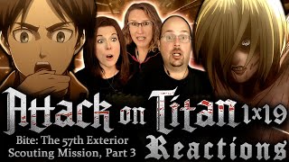 Attack on Titan 1x19 | Bite: The 57th Exterior Scouting Mission, Part 3 | Reactions