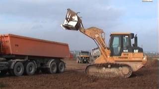 Caterpillar 963C & Mercedes-Benz, Fa. Fischer, Neue Messe Stuttgart, Germany, 30.09.2004.