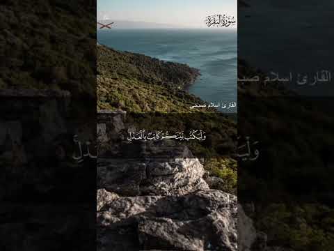 اسلام صبحي تلاوة من سورة البقرة آيه الدين