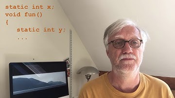 The static keyword in C