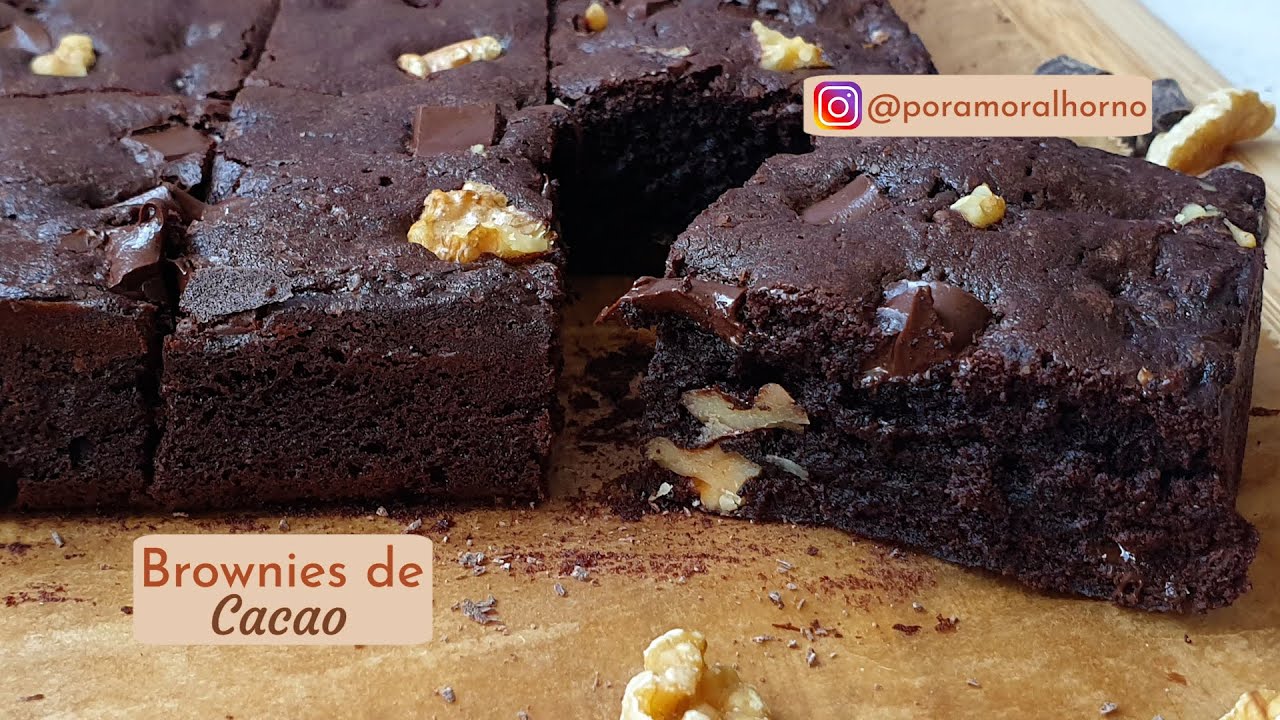 Brownies de cacao amargo - receta fácil - YouTube