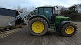 Cab View Of Valtra 6350 Mixing Slurry With Nc Super 3000 Mixer Youtube