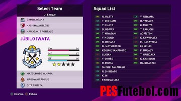 PES 2020 J League Option File