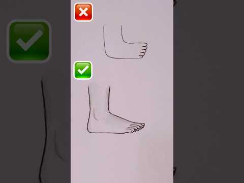 Easy Way To Draw A Foot ArtTutorial PencilDrawing