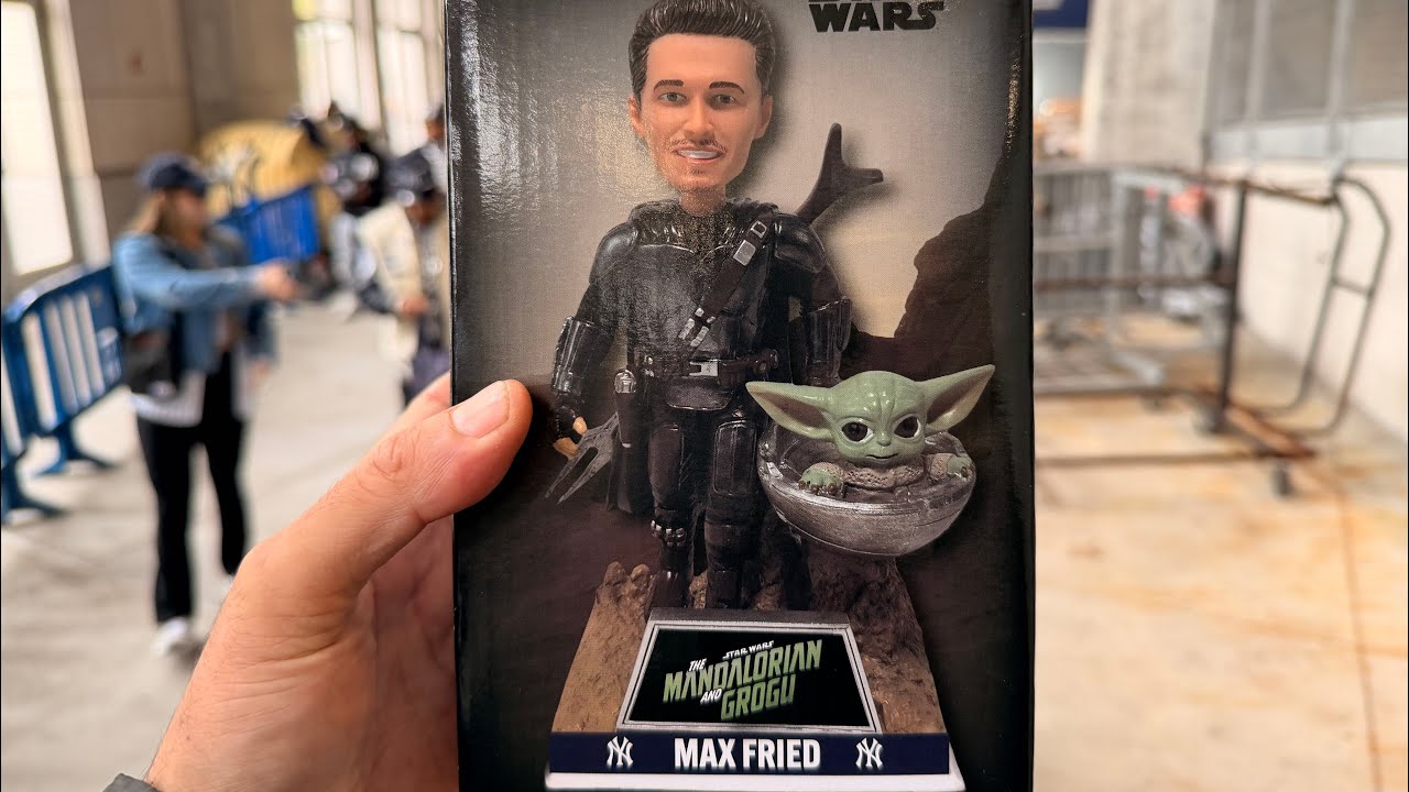 Star Wars day Max Fried Bobble head at Yankee Stadium Yankees vs